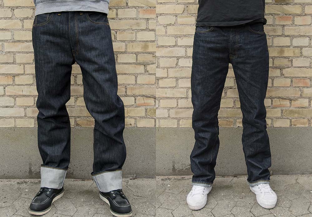 tapered jeans before and after