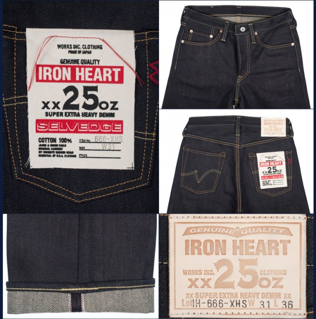 How much influence does the weight of denim have on how your jeans fade? In this article we look briefly into that and provide an overview of denim weights: Iron Heart 20 oz. extra heavyweight selvedge jeans