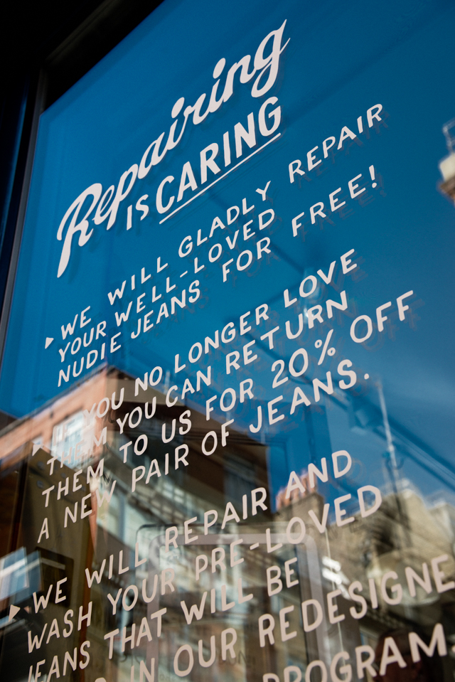 Nudie Jeans Repair Shop in London