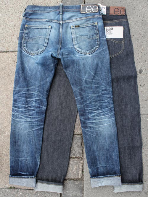 lee rider selvedge jeans