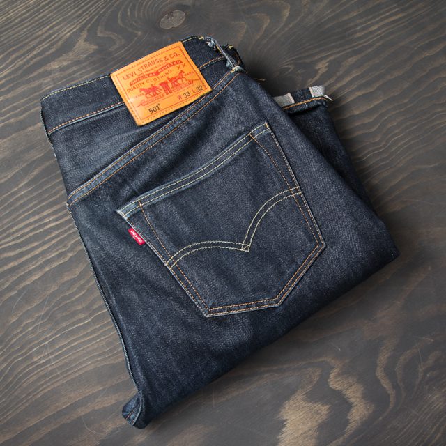 levi's shrink to fit selvedge