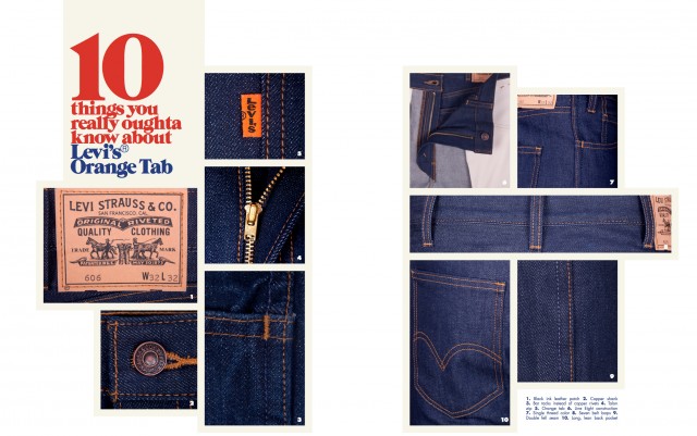 orange tab levis