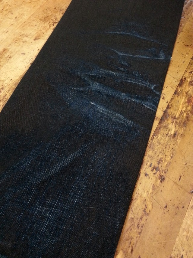 Rope Dye Raw Denim Roundup Black selvage denim