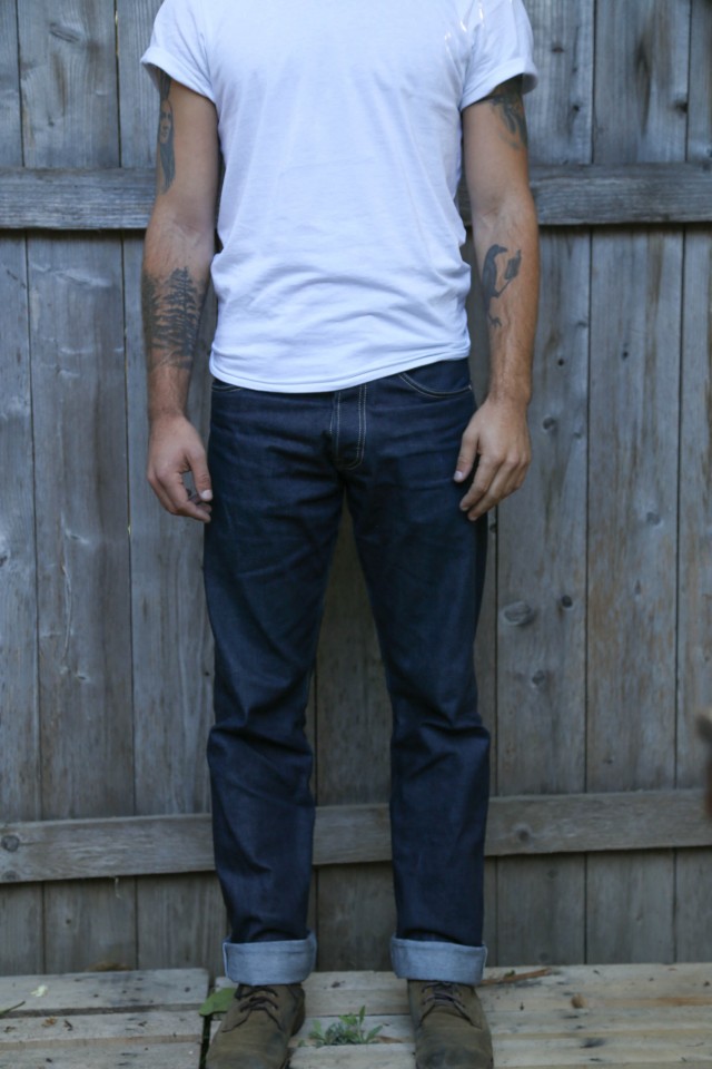 Dyer & Jenkins Cone mills high-rise straight fit jeans Denimhunters