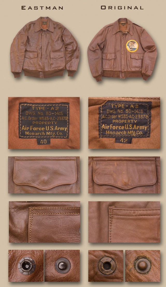 An ELC Monarch Manufacturing Horsehide "Original Maker" Jacket - Repro vs Original