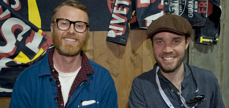 Miles Johnson (right): creative director LVC and Levi's Made and Crafted.