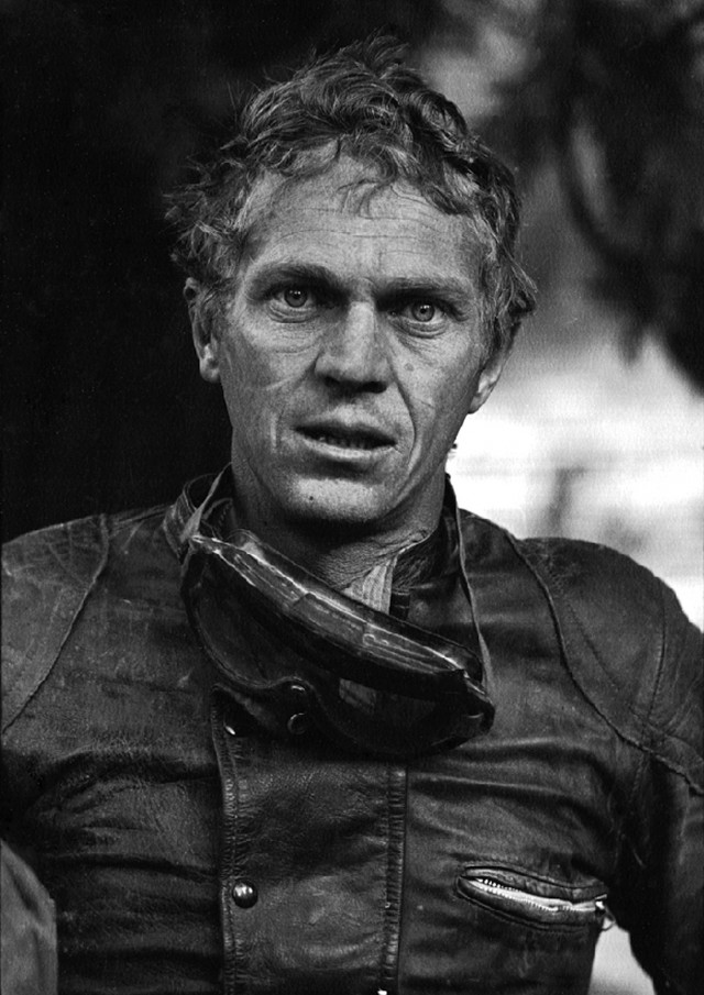 Steve McQueen in Lewis Leathers