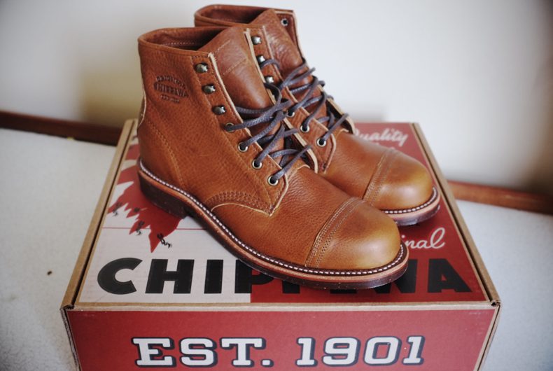 Picture shows Chippewa 1901 M30 Homestead Boot.