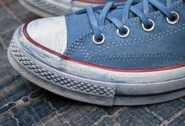 How It's Made: 3sixteen x Converse Indigo Dyed Chuck Taylors : r