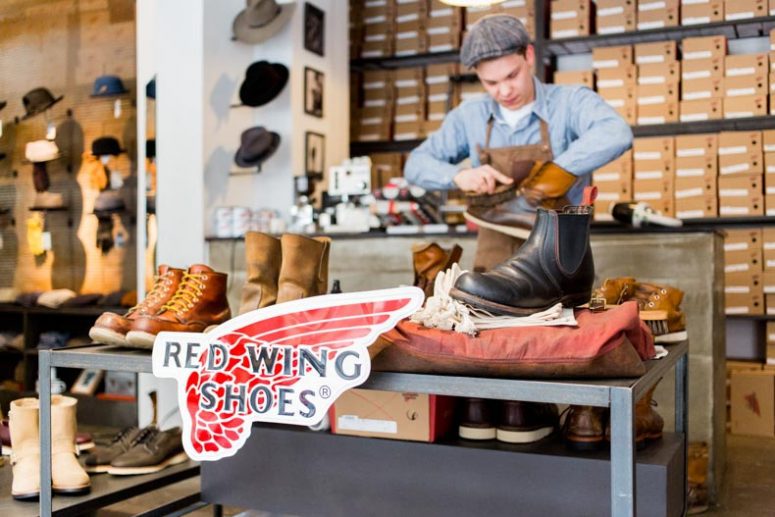 Scrubbing Up Well: Red Wing Shoe Store Cleaning Event.