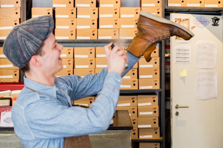 Scrubbing Up Well: Red Wing Shoe Store Cleaning Event.