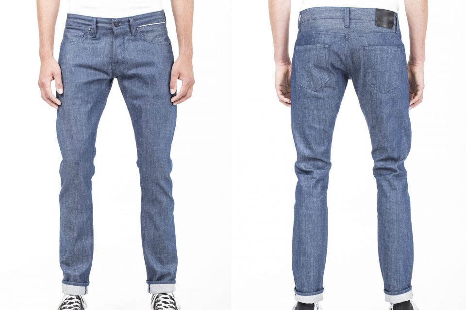 BDD B-01 SLIM 12 oz. steel blue selvedge