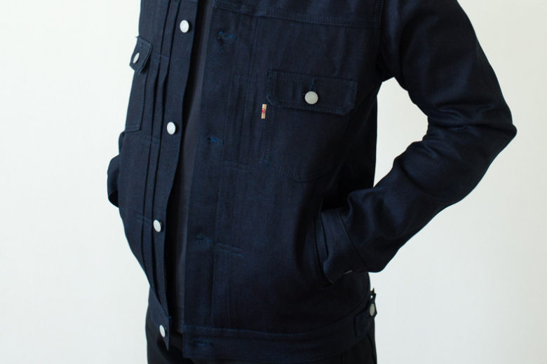 Momotaro-Type 2 Jacket-13oz Indigo x Indigo -Ropedye-2