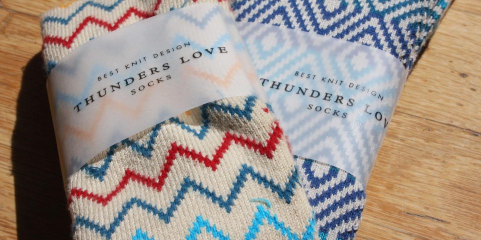 handmade socks rope dye