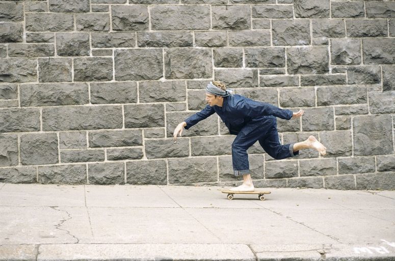 Evan Kinori skateboarding
