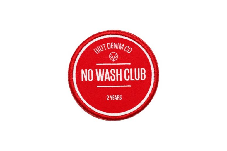 Hiut Denim no wash day 2-year badge