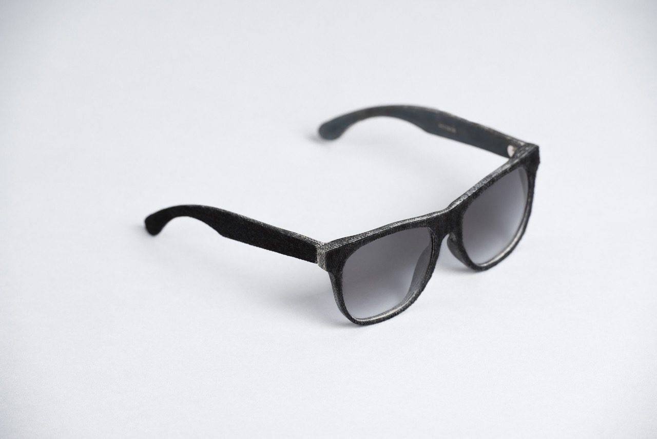Mosevic sunglasses made of denim, Cassini black
