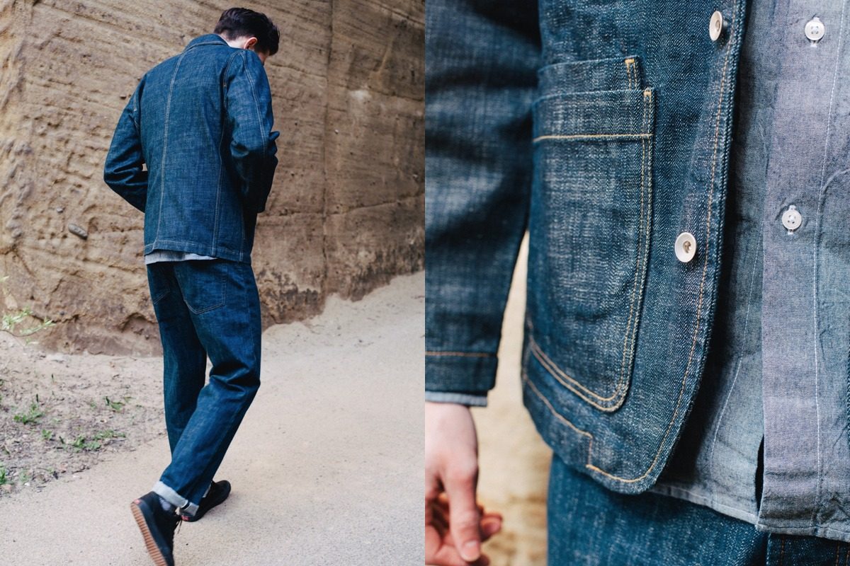 Universal Works Workshop Denim collection baker’s jacket