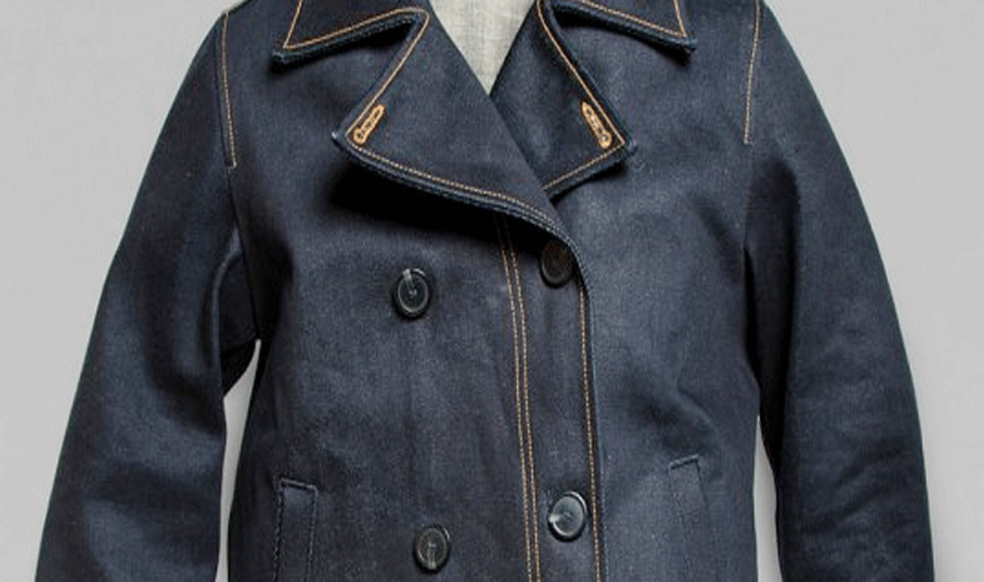 pea coat with jeans